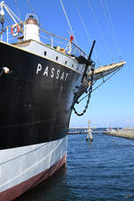 Bug des Segelschiffes Passat in Travemünde.