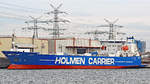HOLMEN CARRIER  Shipper  (IMO: 8911748) am 11.1.2020 beim Lehmannkai 2 in Lübeck