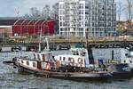 Schubschlepper KRANICH am 01.03.2020 im Hafen von Lübeck-Travemünde