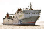 STENA GOTHICA (IMO 7826867) am 08.05.2020 in Lübeck-Travemünde einlaufend