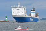 FINNKRAFT (IMO: 9207883) am 16.05.2020 in Lübeck-Travemünde einlaufend