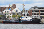 Schlepper ARGUS am 16.05.2020 am Ostpreussenkai in Lübeck-Travemünde liegend