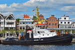 Schlepper CARL am 20.05.2020 am Ostpreussenkai in Lübeck-Travemünde liegend