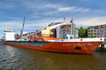 LADY CHRISTINA (IMO: 9201815, MMSI: 244003000) am 31.5.2020 im Hafen von Lübeck.