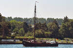 Klipperaak GERTRUD (ENI 04809520) am 27.06.2020 Lübeck-Travemünde verlassend.