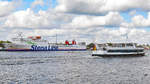 URD (IMO 7826855) und HANSA am 29.08.2020 in Lübeck-Travemünde