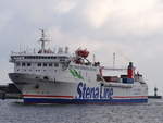 STENA GOTHICA , Ro-Ro/Passagier Schiff , IMO 7826867 , Baujahr 1982 , 171 x 20 m , 24.10.2020 ,bei der Einfahrt in Travenmünde