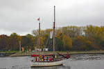 AGLAIA am 31.10.2020 im Hafen von Lübeck-Travemünde