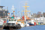 Schlepper Büffel (MMSI: 211110630) am 26.03.2021 im Fischereihafen Lübeck-Travemünde