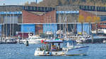 Fischereifahrzeug TRA 5 STEPENITZ im Hafen von Travemünde.