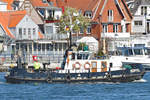 Schlepper BÜFFEL (ENI 05115720) am 27.4.2021 im Hafen von Lübeck-Travemünde