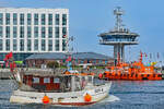 Fischereifahrzeug GOT 11 NEPTUN am 15.5.2021 im Hafen von Lübeck-Travemünde