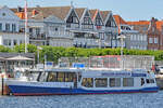 SERRAHN QUEEN am 7.7.2021 im Hafen von Lübeck-Travemünde