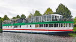 Das Betonschiff RIVERBOAT am 14.08.2021 in Lübeck.