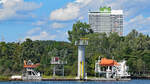 Ausbildungsanlage der Schleswig-Holsteinischen Seemannsschule in Lübeck-Travemünde bzw. auf dem Priwall. Aufnahme vom 21.8.2021