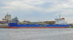 Bulk Carrier FJORDNES (IMO 9880855, Baujahr 2021, Länge 190 Meter) am 25.08.2021 beim Lehmannkai 3 in Lübeck