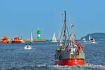 Fischereifahrzeug TRA 9 CHRISTOPH am 24.08.2021 im Hafen von Lübeck-Travemünde 