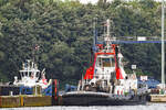 Schlepper VB BREMEN am 29.08.2021 beim Skandinavienkai in Lübeck-Travemünde