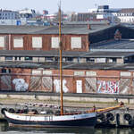 Der 1924 gebaute Segelkutter SAWA war Ende März 2022 in Lübeck zu sehen.