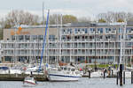 HOELDERLIN am 01.05.2022 im Hafen von Lübeck-Travemünde.