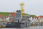 Fischereischutzboot SEEADLER (IMO 9191541) am 10.05.2022 beim Ostpreussenkai in Lübeck-Travemünde liegend