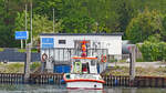 SAR-Boot HANS INGWERSEN am 19.05.2022 bei der Bunkerstation in Lübeck-Travemünde