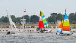 Segelboote beim Priwall (Travemünder Woche, 29.07.2022)