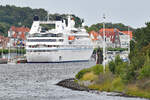 STAR LEGEND (IMO 9008598) am 29.07.2022 beim Ostpreussenkai in Lübeck-Travemünde