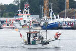 Fischereifahrzeug TRA 11 JAN am 27.08.2022 im Hafen von Lübeck-Travemünde