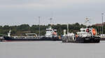 Tankschiff2 ANNIKA (IMO 9628489) und FOX LUNA (IMO 9390458) am 27.08.2022 im Hafen von Lübeck-Travemünde