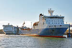 THULELAND (IMO 9343261) am 18.11.2022 im Hafen von Lübeck-Travemünde.