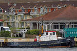 Schlepper ANTON am 13.01.2023 im Hafen von Lübeck-Travemünde (beim Priwall)