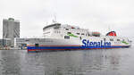 STENA FLAVIA (IMO 9417919) am 24.01.2023 in Lübeck-Travemünde