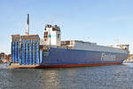 FINNSUN (IMO 9468918, Finnlines) am 19.02.2023 in Lübeck-Travemünde.