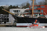 SAR-Boot ERICH KOSCHUBS am 25.02.2023 in Lübeck-Travemünde