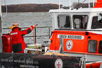 SAR-Boot ERICH KOSCHUBS am 25.02.2023 in Lübeck-Travemünde.