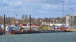 DBB ASTERIX (IMO 9878125) am 25.02.2023 im Hafen von Lübeck-Travemünde.