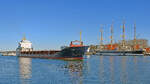 KADRI (IMO 9114725) am 28.02.2023 im Hafen von Lübeck-Travemünde.