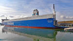 FINNSUN (IMO 9468918, Finnlines) am 09.03.2023 in Lübeck-Travemünde