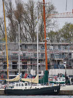Anfang Mai 2023 war das Segelboot ARIES in Travemünde zu sehen.