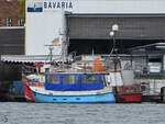 Die Fischereiboot TRA 14  CONSTANTIA II  und TRA 10  JAN BELLA  waren Anfang Mai 2023 in Travemünde zu sehen.