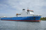 Das Fährschiff TAVASTLAND (IMO: 9334959) war Anfang Mai 2023 bei der Ankunft in Travemünde zu sehen.