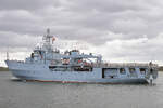 ORP Kontradmiral Xawery Czernicki 511 am 09.08.2023 in Lübeck-Travemünde.
