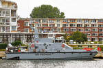 Sea-Shepherd-Boot TRITON am 11.08.2023 in Lübeck-Travemünde