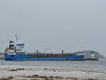 Das Tankschiff COPENHAGEN (IMO: 9327487) verlässt auf dem Weg in die Ostsee den Hafen von Travemünde. (März 2024)