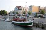 Die EPSHOLM wird seit mehr als 20 Jahren fr Angel- und Erlebnisfahrten ab Rostock-Warnemnde genutzt. Frher war sie als norwegischer Walfnger im Eismeer m Einsatz. Aufnahmedatum: 14.06.2007