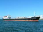 Amur 2504; ein Frachtschiff unter russischer Flagge mit einer Länge von 116.0m und einer Breite von 14.0m fährt in den Hafen, 070828