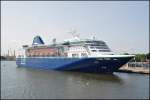 Kreuzfahrtschiff  Empress  der Pullmantur Cruises am 07.07.13 in Warnemnde.