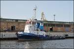 Schlepper  Lore  am 09.07.13 im Seehafen Rostock.