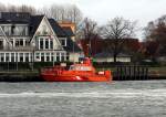 Am 19.11.2015 lag das Lotsenschiff Pilot Oellermann in der Warnow Mündung in Rostock - Warnemünde.